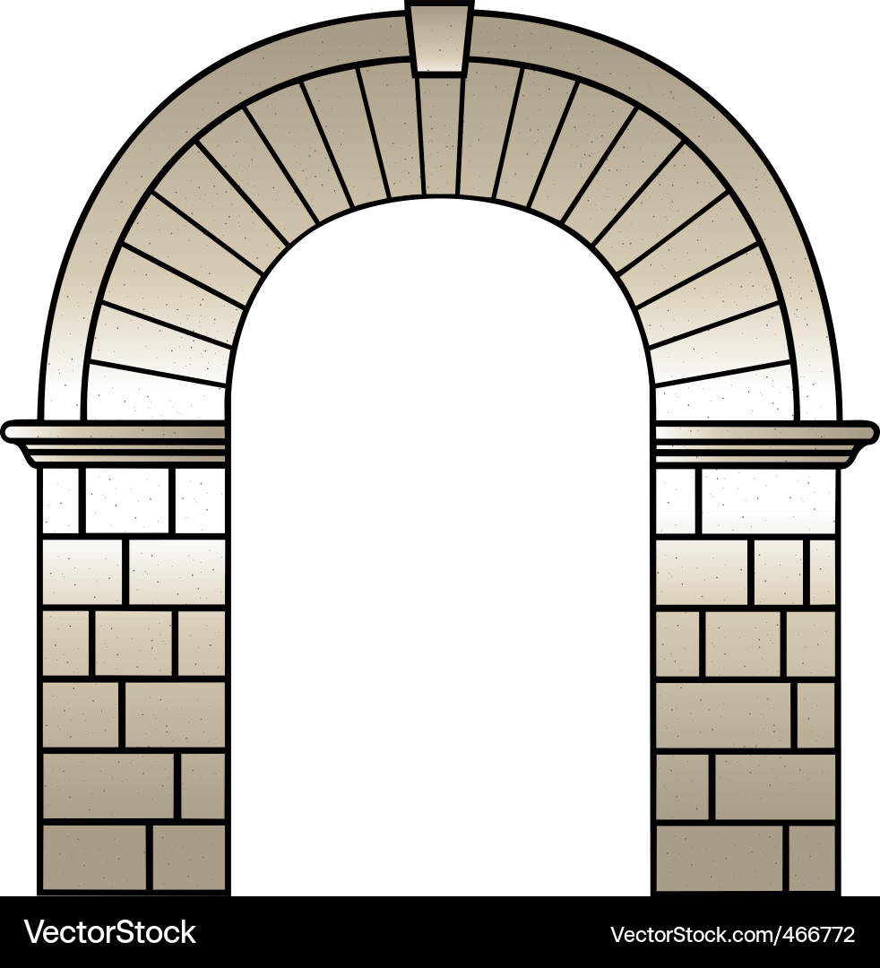 Roman archway vector image