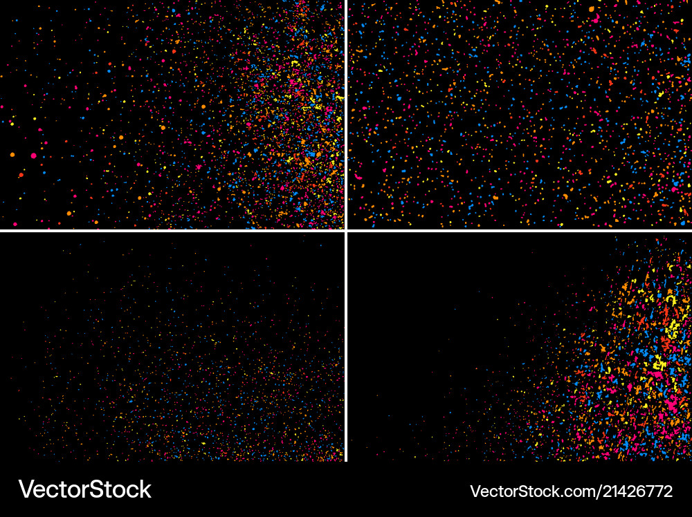 Set design element colorful explosion of confetti Set design element colorful explosion of confetti vector image