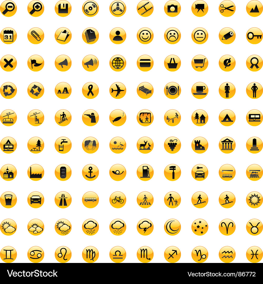Web icon set Vector Image