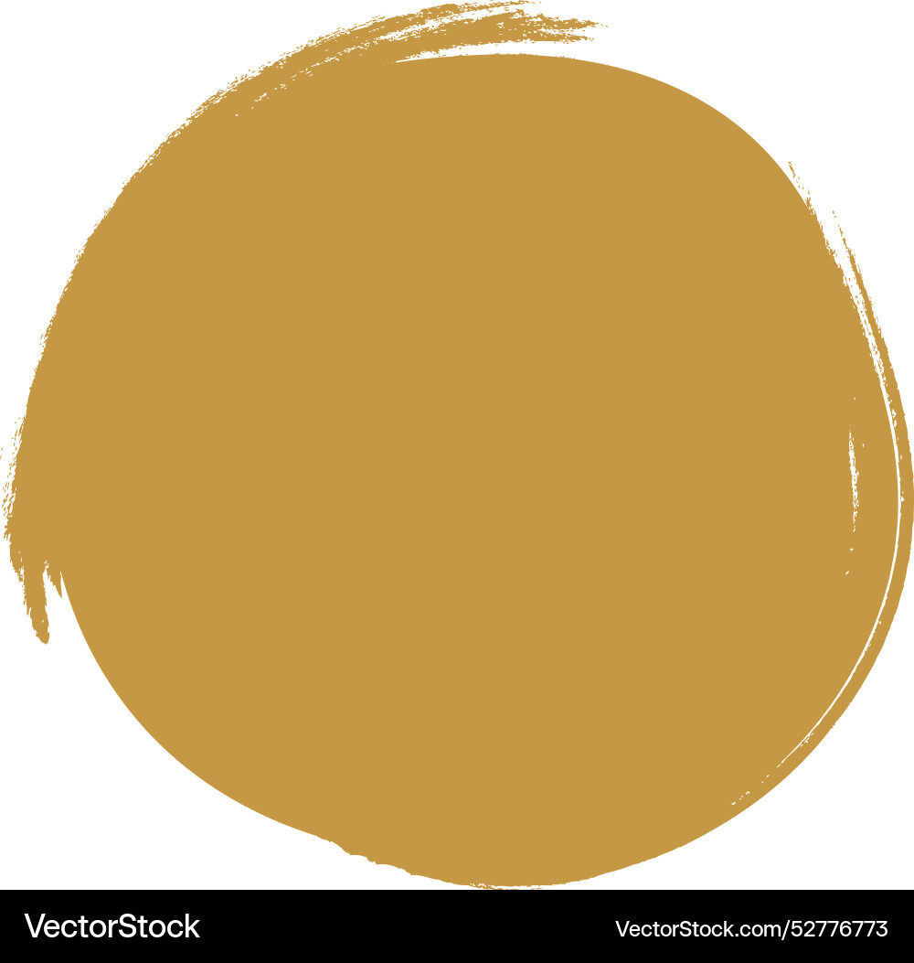 Brush effect abstract circle shape Royalty Free Vector Image