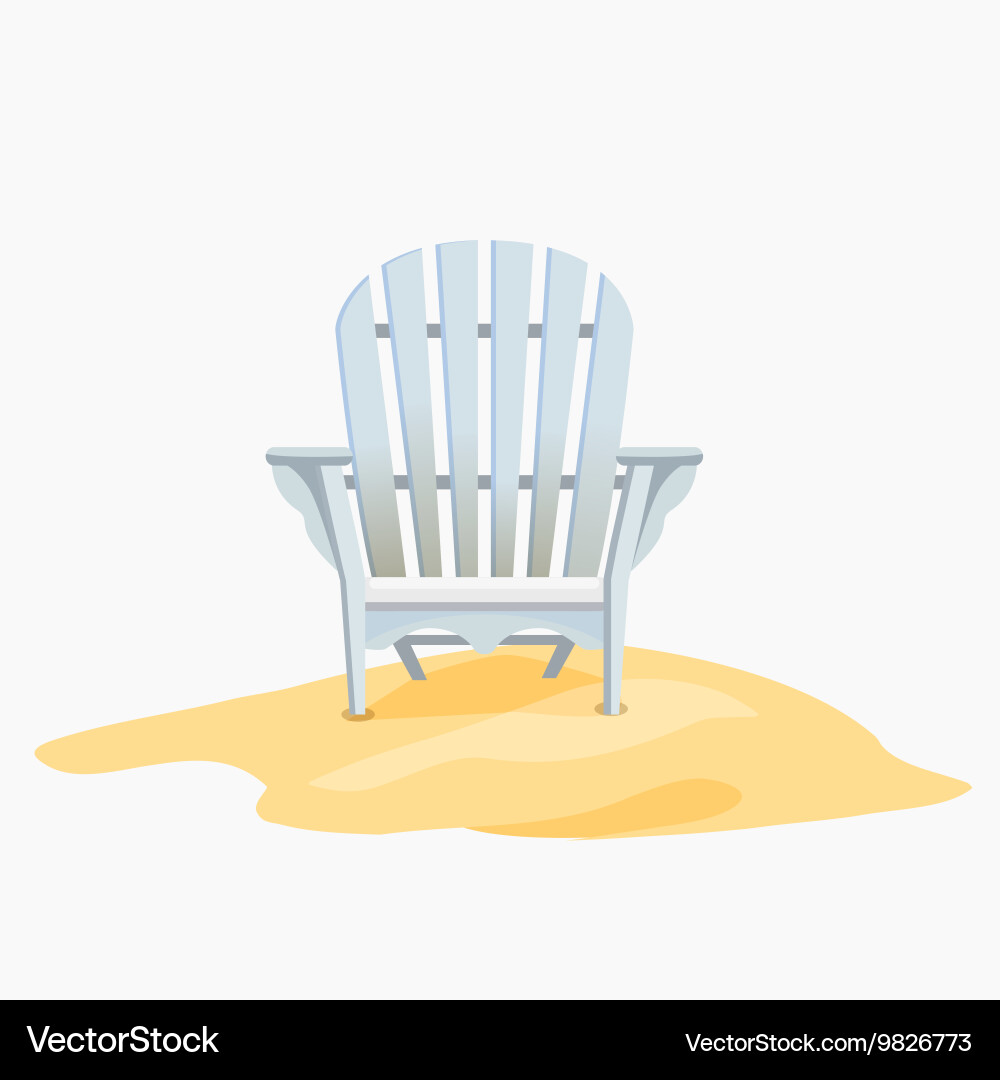 Adirondack chair beach Vector Images \u0026 Graphics for Commercial Use |  VectorStock, image size:1000x1080