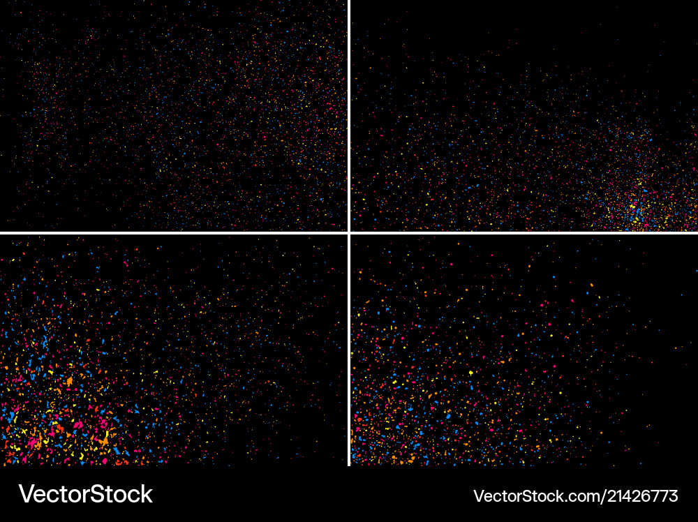 Set design element colorful explosion of confetti Vector Image