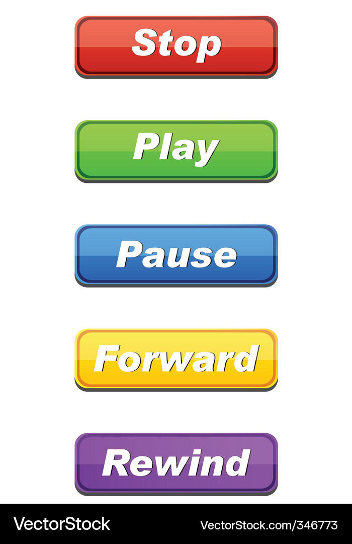 Set of buttons Vector Image