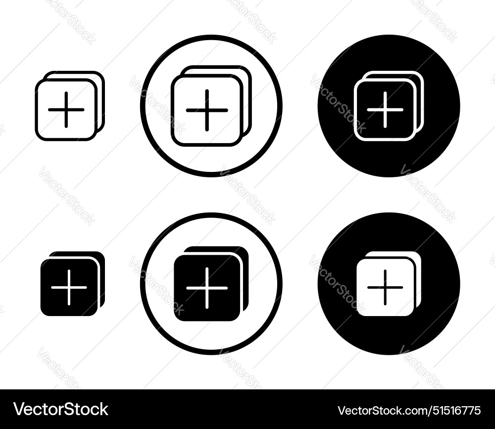 Add apps icon vector image