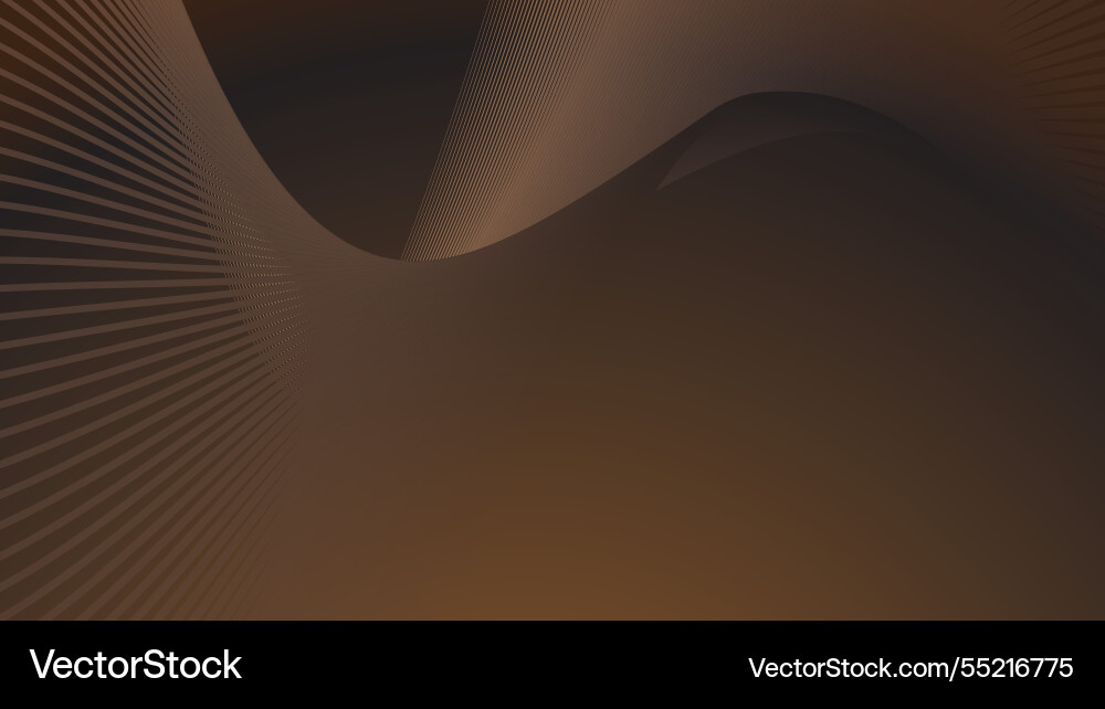 Brown gradient with stripes curve line abstract Vector Image