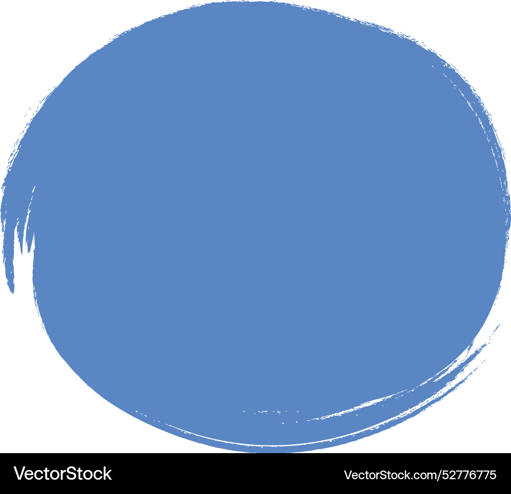 Brush effect abstract circle shape Royalty Free Vector Image