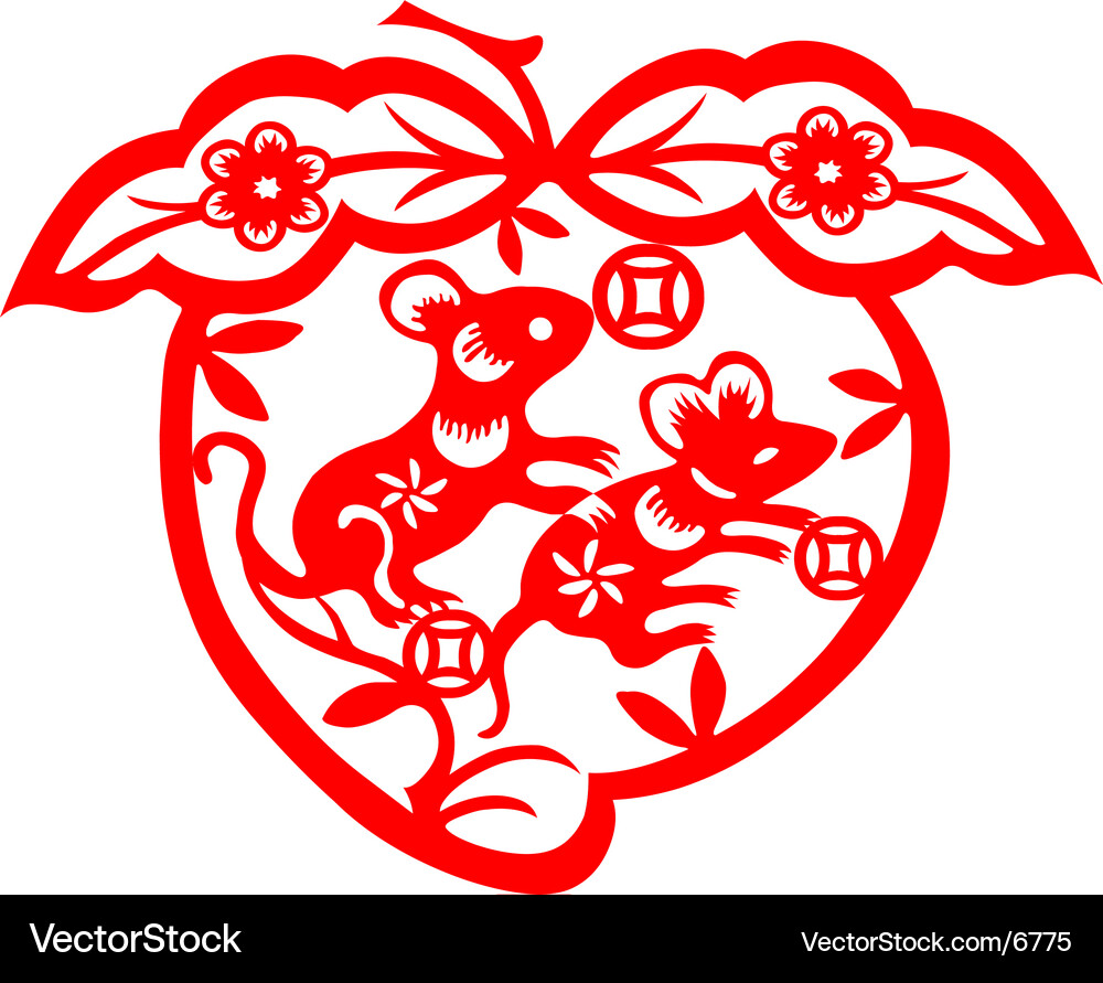 Chinese new year rat Vector Image