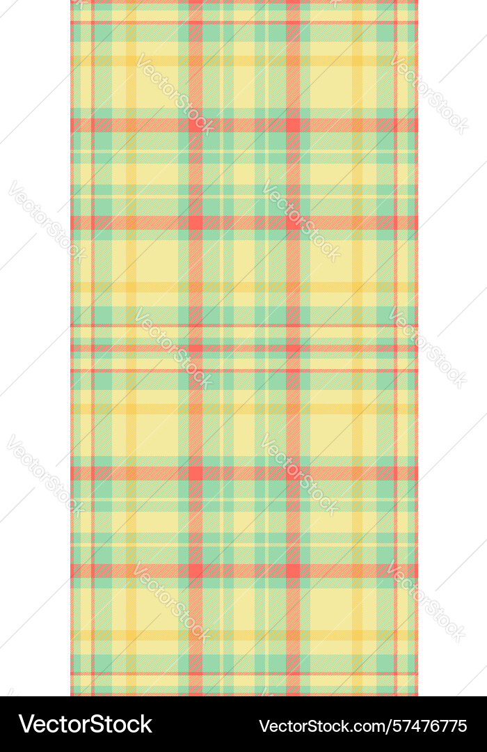 Rectangle tartan textile pattern close up vector image