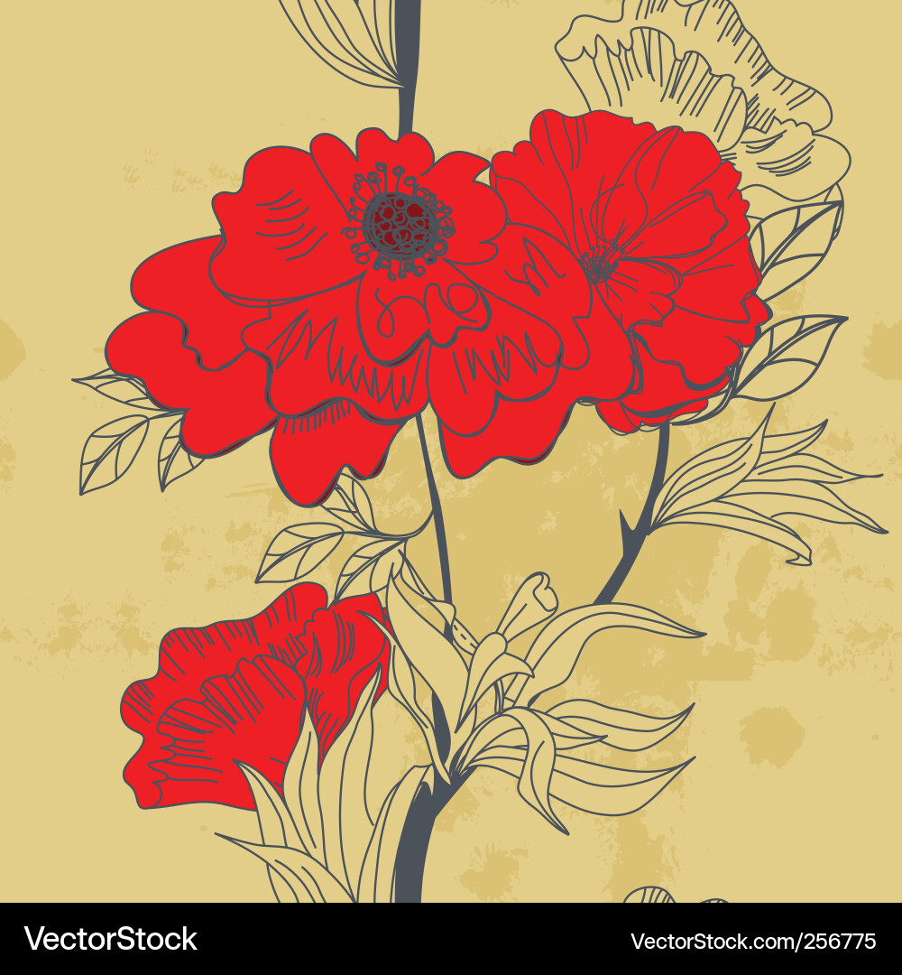Retro seamless pattern vector image
