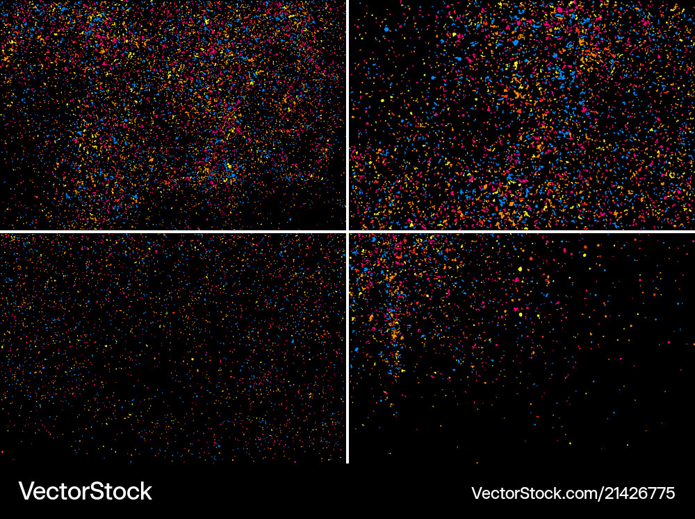 Set design element colorful explosion of confetti Vector Image