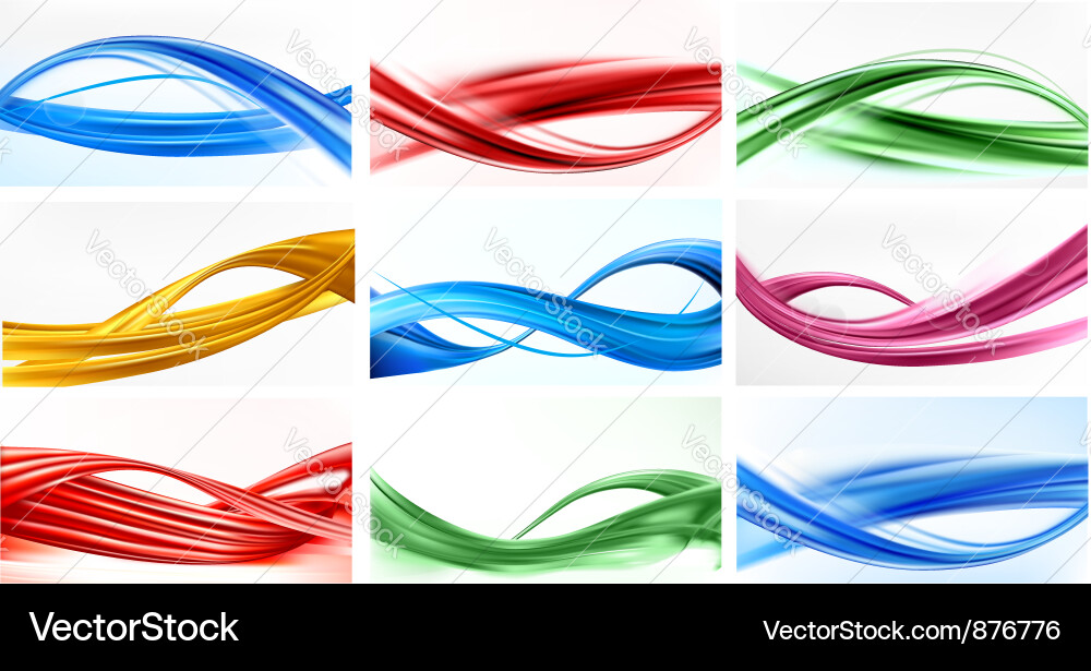 Abstract Color Swirls Vector Image