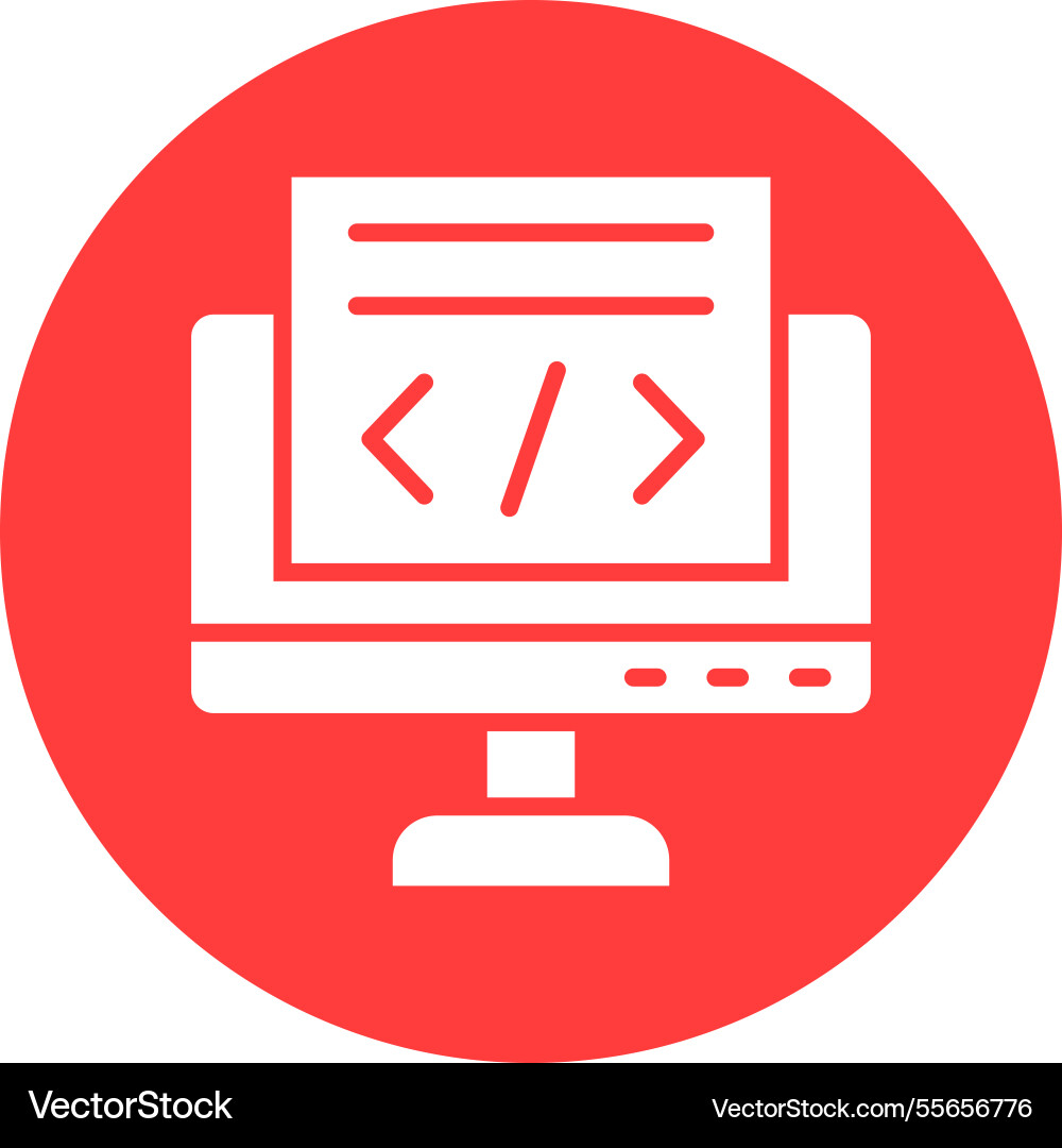 Coding icon design Vector Image