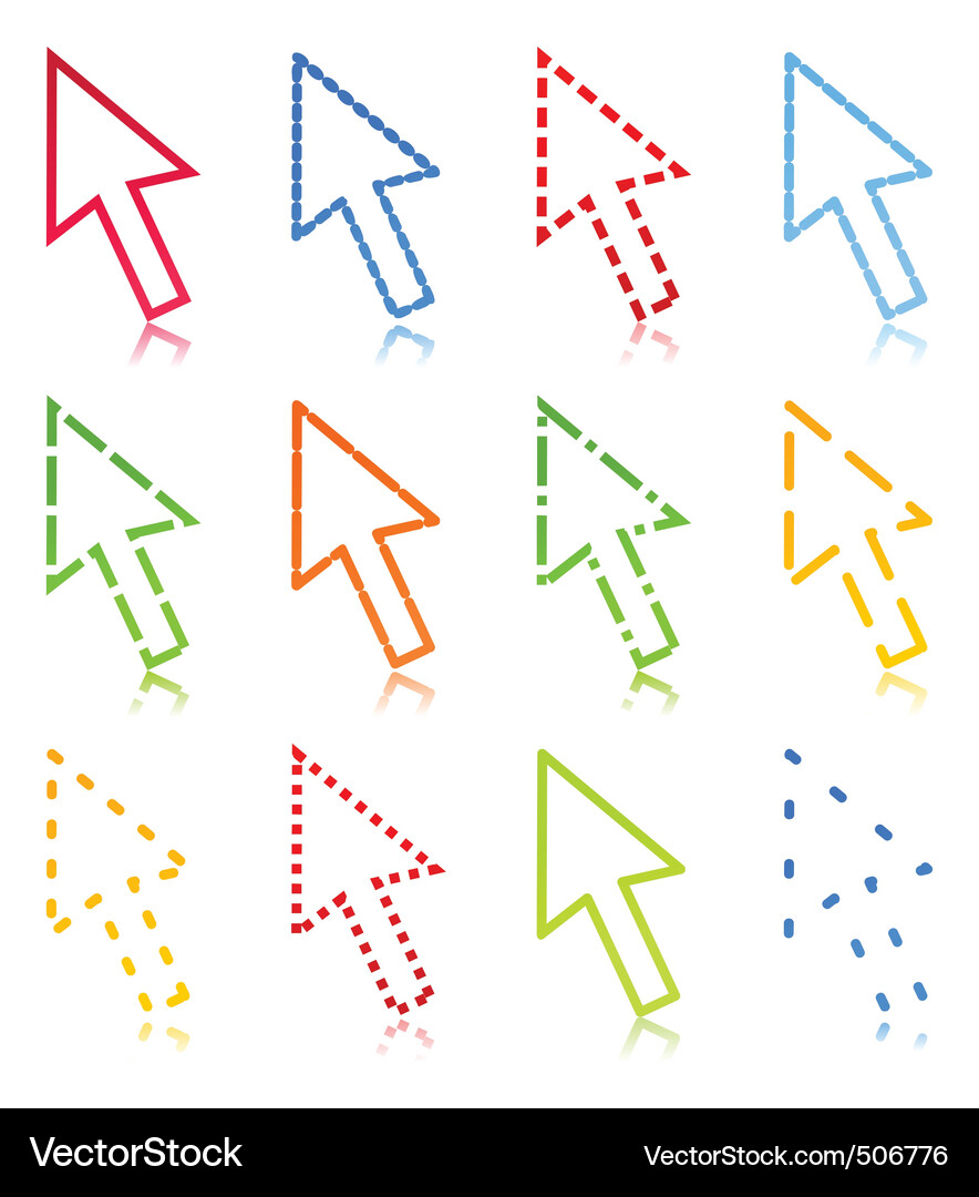 Computer arrow2 Vector Image