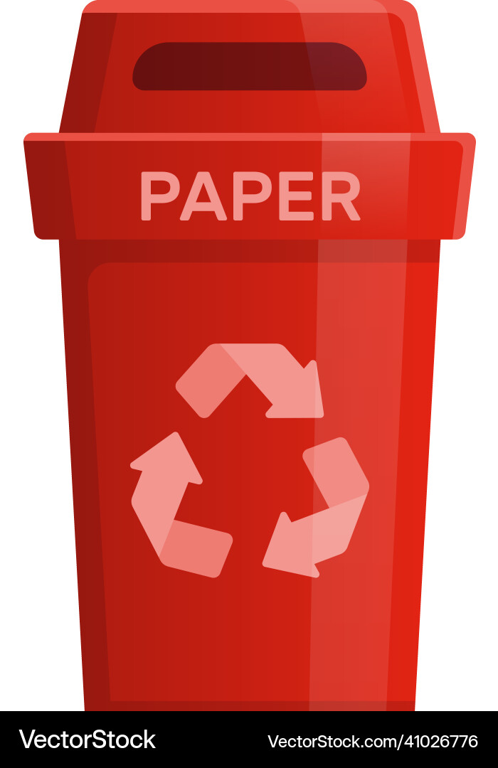 Flat garbage container Flat garbage container vector image