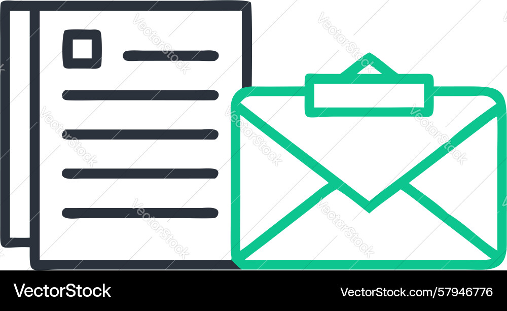 Mail Workflow Communication Vector Image