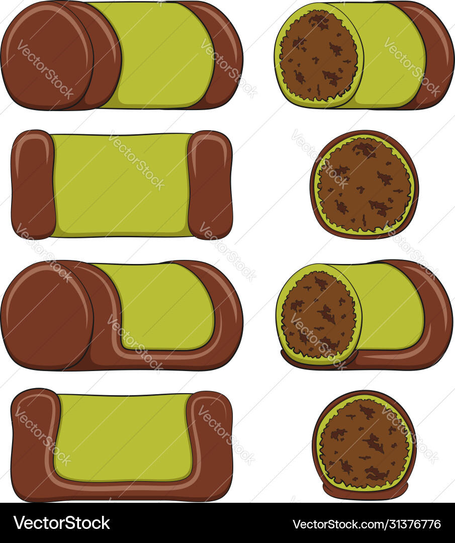 Set mit punschrulle dammsugare Set mit punschrulle dammsugare vektorbild