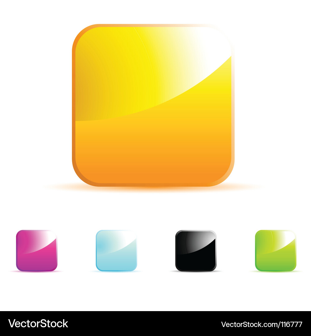 Glossy buttons Vector Image
