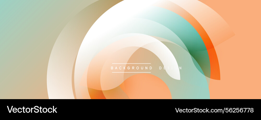 Abstract layered shapes create dynamic Vector Image