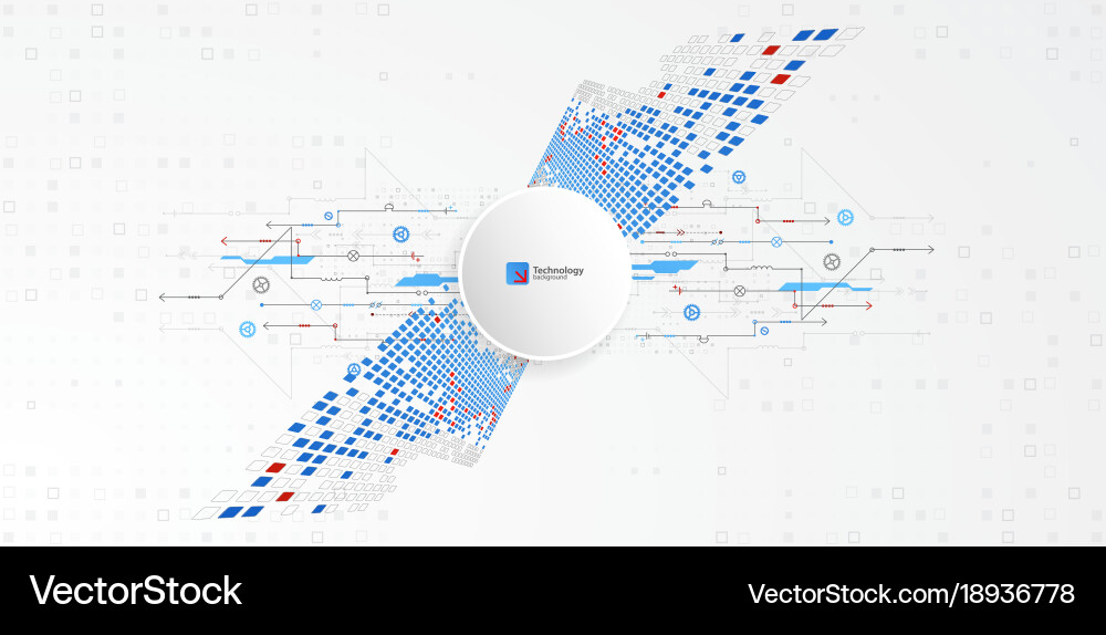 Abstract technological background structure Vector Image