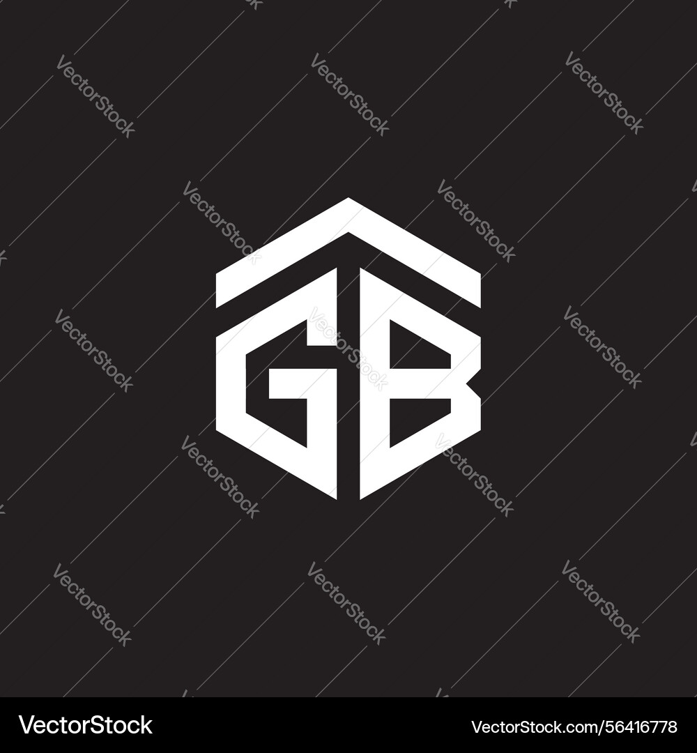 Agb Brief Monogramm Initial Logo Design Vorlage Vektorbild