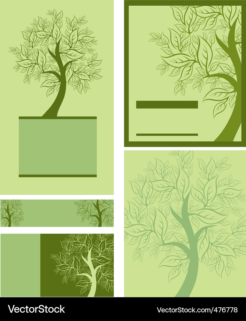 Elegant Spring Tree Branches Vector Image