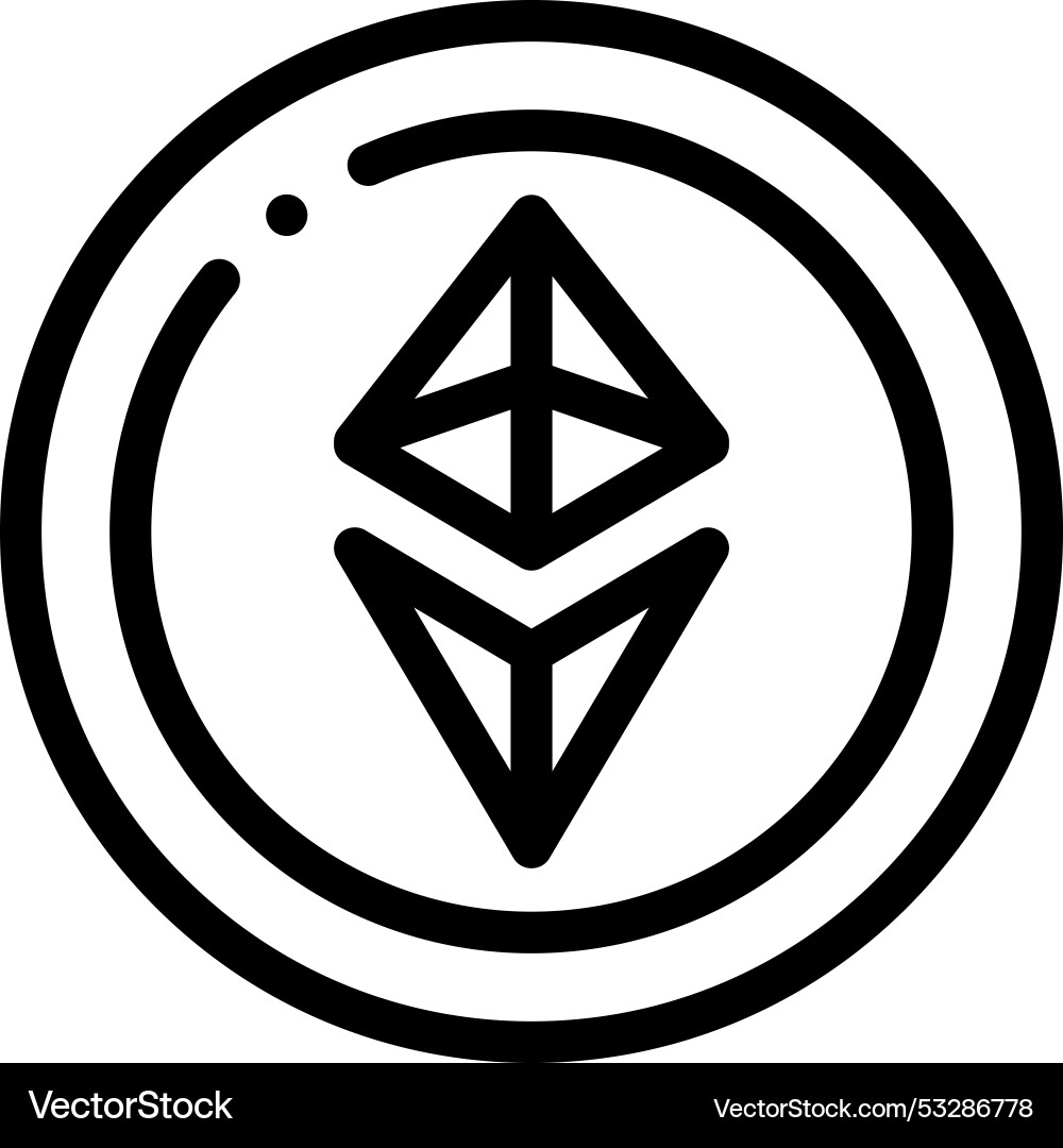 Ethernet icon thin linear style design isolated Ethernet icon thin linear style design isolated vector image
