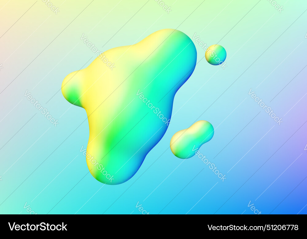 Fluid design liquid blobs with vibrant intense Fluid design liquid blobs with vibrant intense vector image