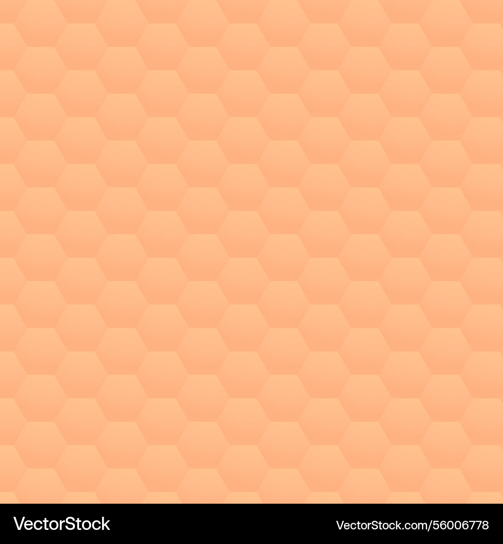 Soft orange hexagonal seamless pattern Soft orange hexagonal seamless pattern vector image