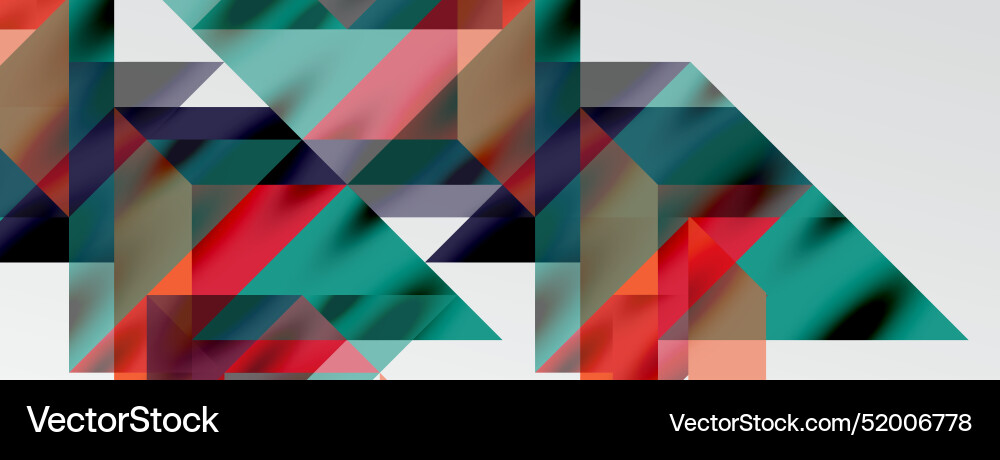 Tech minimal overlapping triangle shapes elements vector image