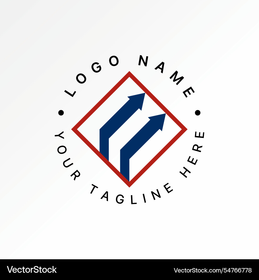 Two lines arrow up 3d initial e font square Two lines arrow up 3d initial e font square vector image