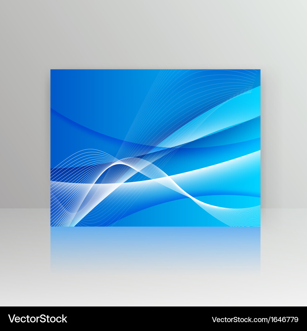 Abstract background with wave Vector Image
