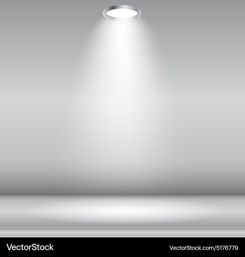 Background with lighting lamp empty space Vector Image