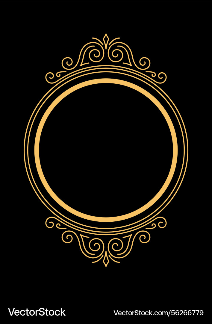 Line curl frame modern decorative linear Line curl frame modern decorative linear Vector Image