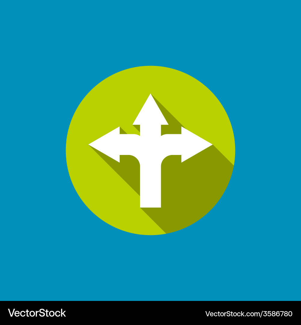 Abstract background with direction arrow sign vector image
