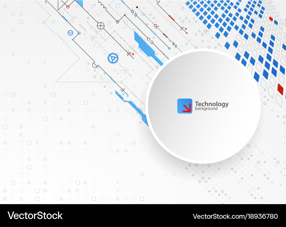 Abstract technological background structure vector image