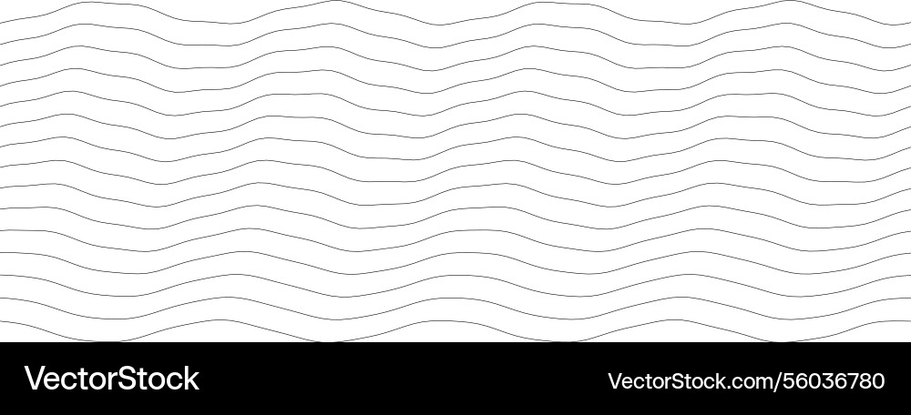 Abstract wavy pattern design with flowing lines Vector Image