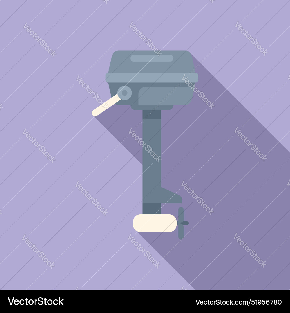 Boat motor providing power for water Royalty Free Vector