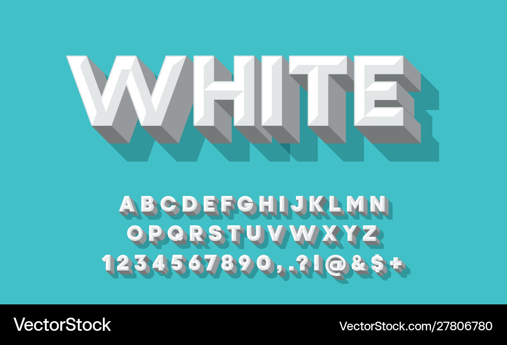 Chisel font vector image