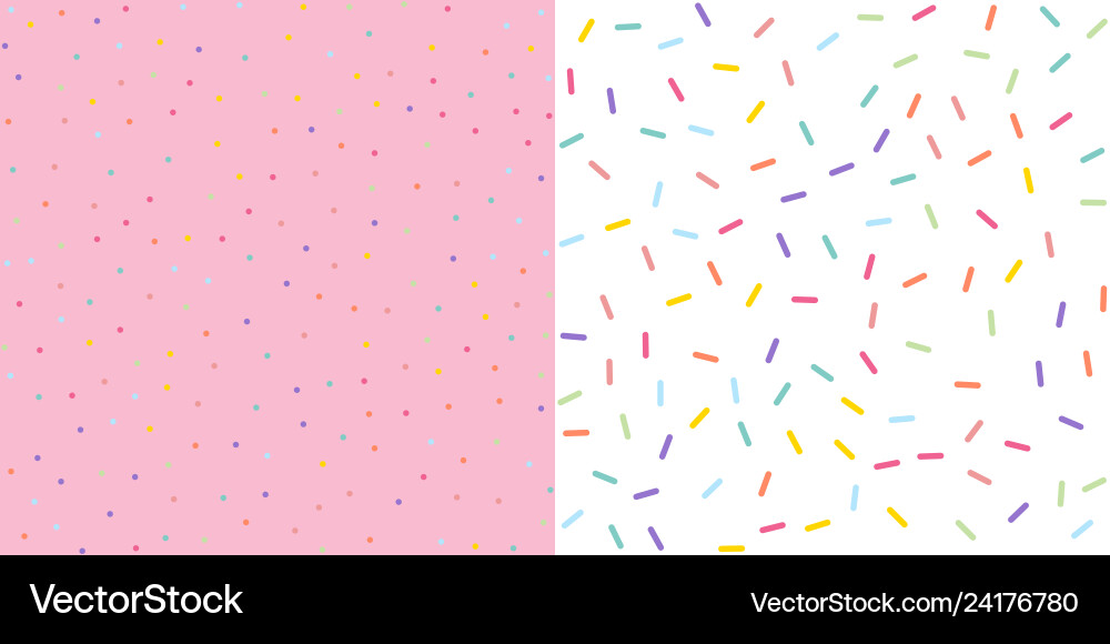 Colorful Confetti Sprinkle Pattern Royalty Free Vector Image