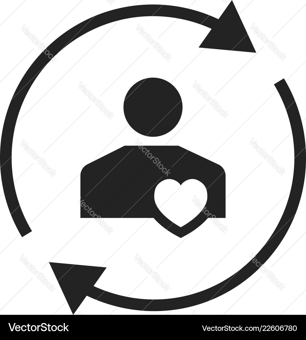 Customer care icon simple style Customer care icon simple style vector image