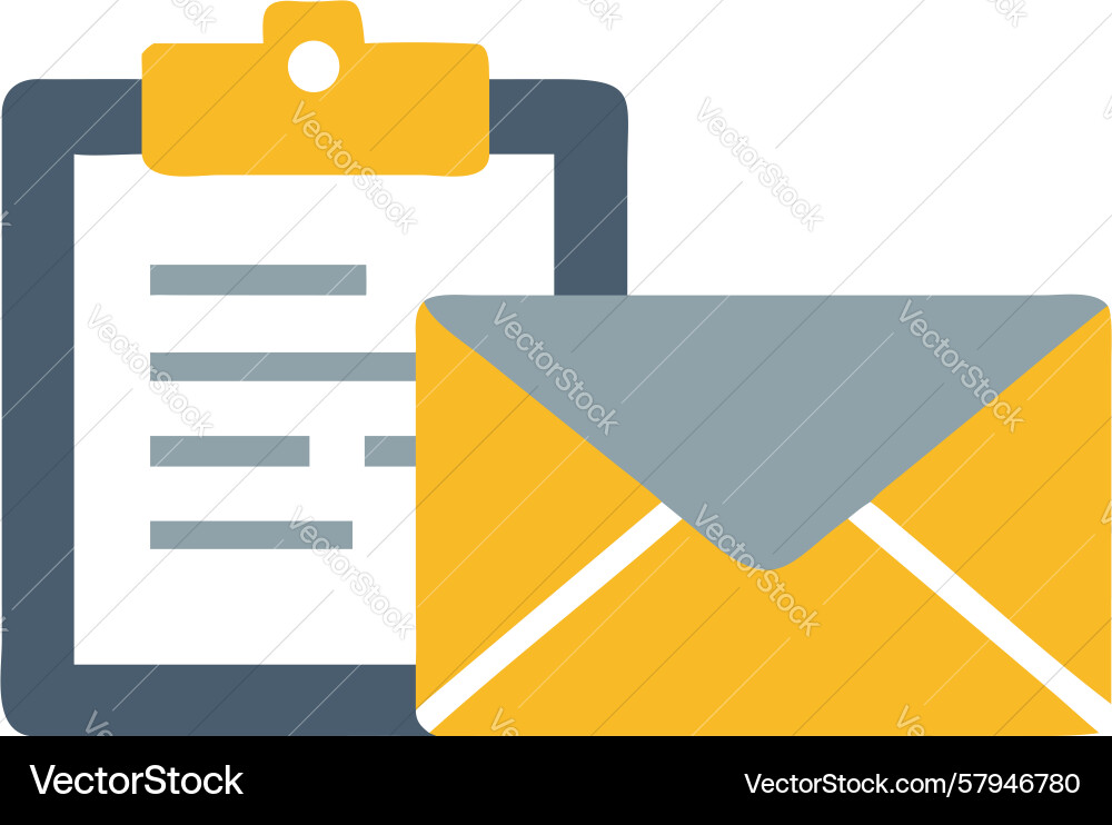 Delete Email Icon - Remove Message Vector Image