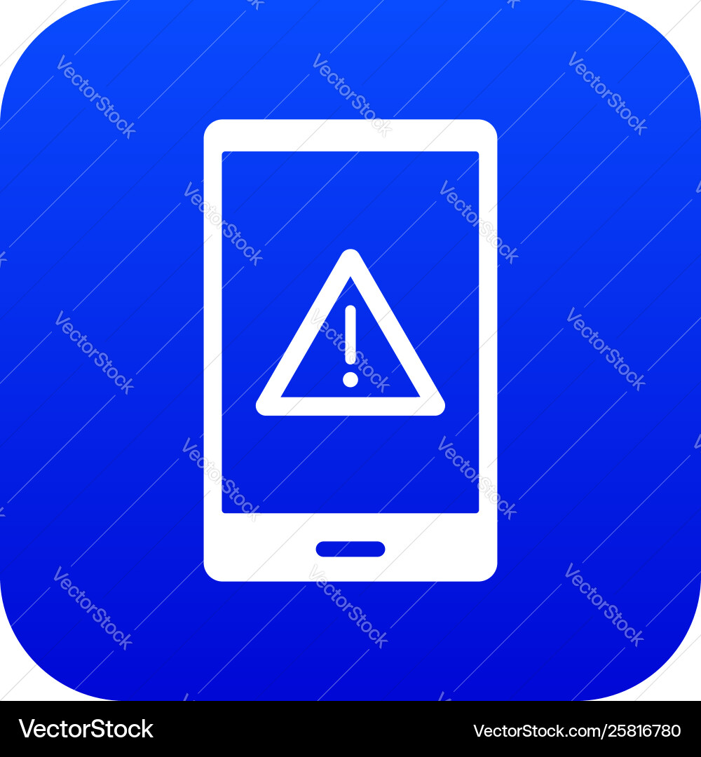Not working phone icon digital blue Vector Image