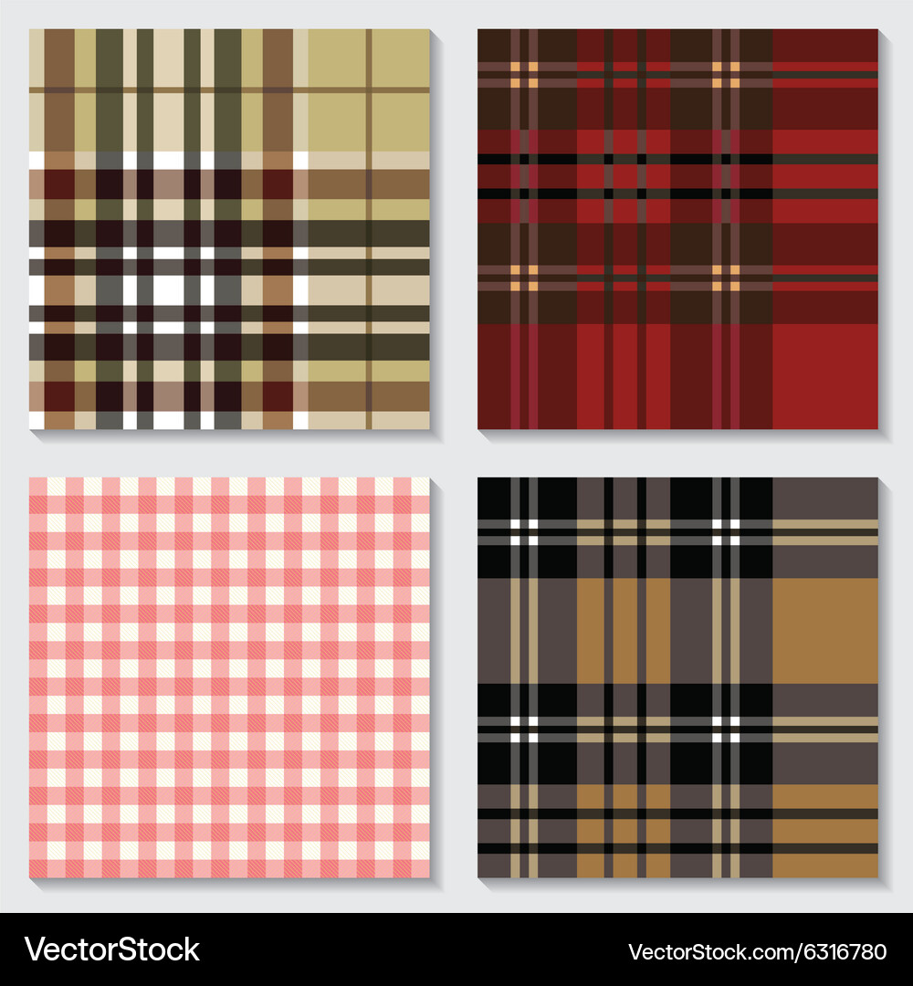 Seamless Pattern Collection Vector Image