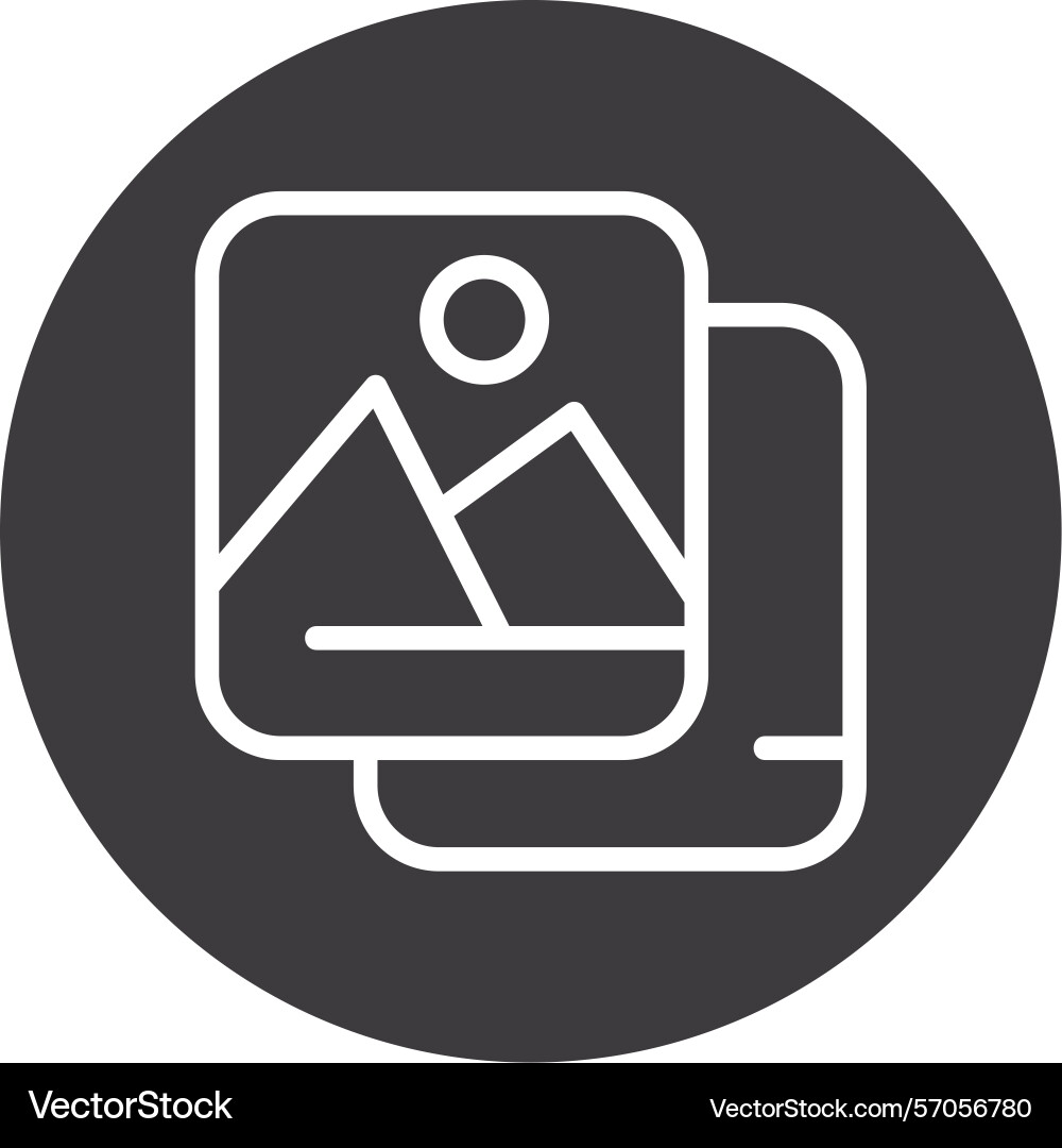 Snapshot line circle style icon design Vector Image