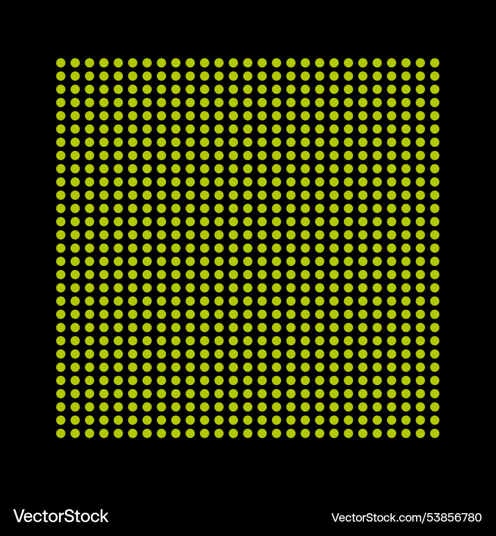 Square with glowing dots geometric element Square with glowing dots geometric element vector image