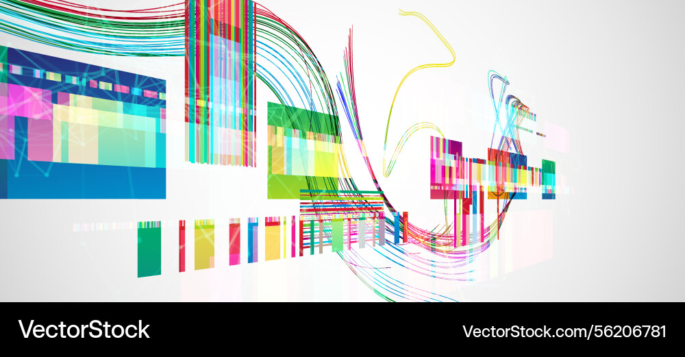 Abstract colorful background with different Abstract colorful background with different vector image
