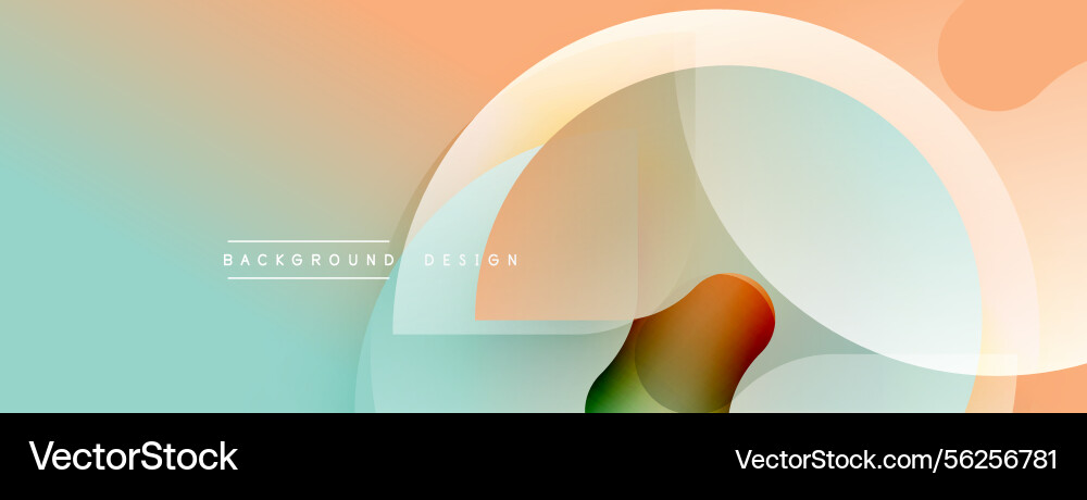Abstract design features overlapping translucent Abstract design features overlapping translucent vector image