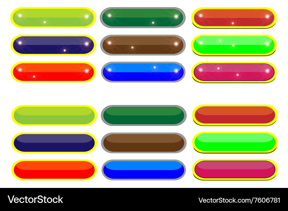 Empty buttons Vector Image