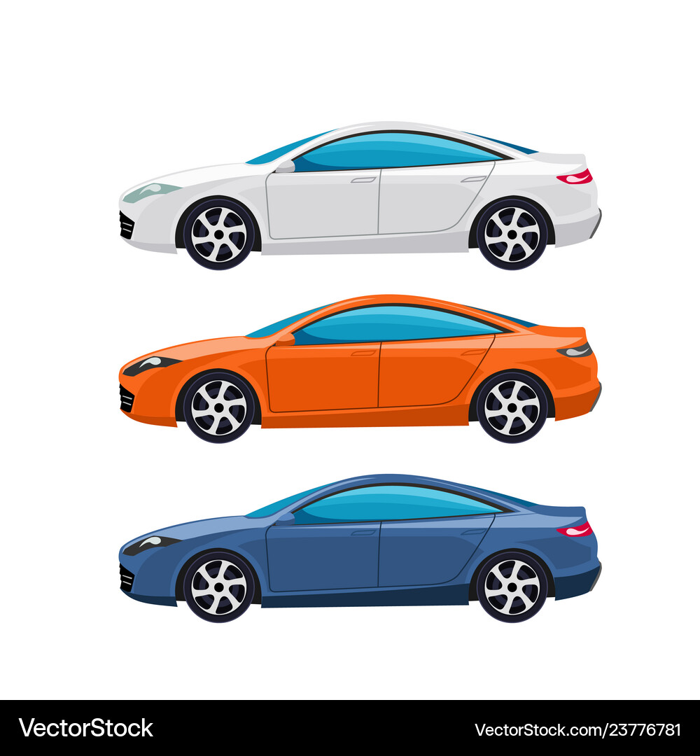 Modern cars (23776781) – Royalty-Free Vector | VectorStock, image size:1000x1080