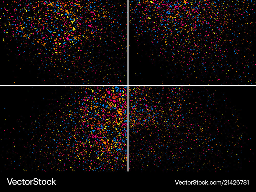 Set design element colorful explosion of confetti Vector Image